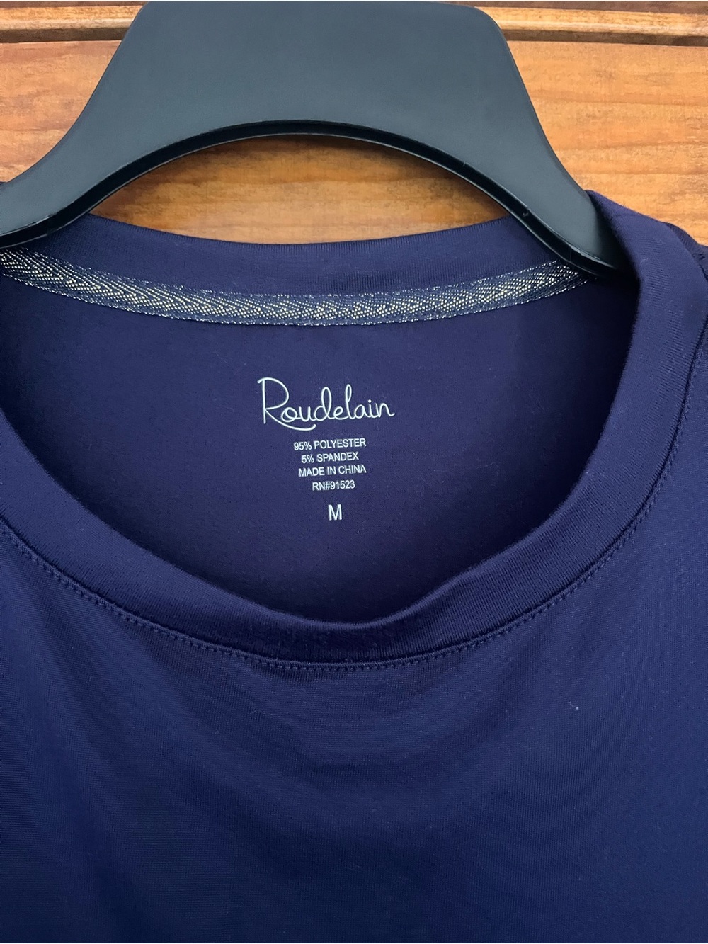 Women's Navy Sleep Top - Soft Stretch Pajama Shirt